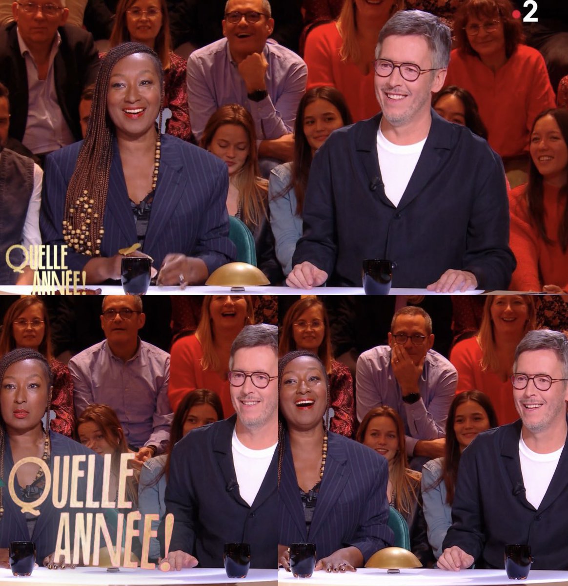 NadegeBD_Team's tweet photo. Notre @NBeausson dans #quelleannee sur France 2 aux côtés de @JeanLucLemoine . Duo de choc 🔥🥰à retrouver en replay : https://t.co/Y0Np2kG3MI https://t.co/BRkmqKl2Mp