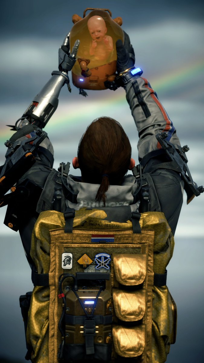 BB with rainbow
#PS5share #DeathStranding
 #deathstrandingphotomode
#DSPhotomodeCP_Dec
#DeathStrandingDC
#VPRT #VPRetweet  #Virtualphotography