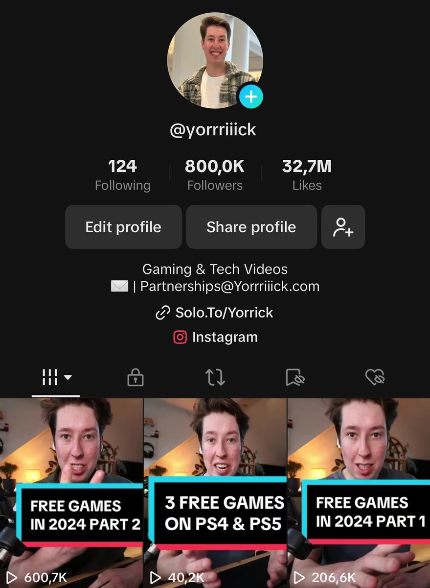 ‼️800K on TikTok‼️

What a great milestone to hit in 2024 already! Now onto the big 1M later this year 😍
