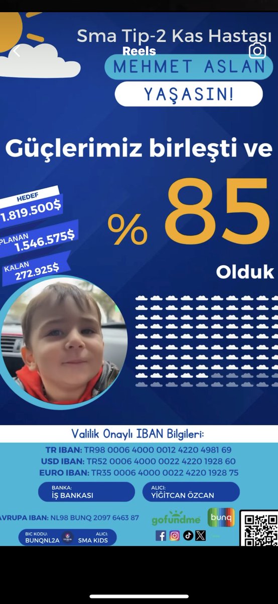 kokomociii's tweet photo. SMA hastası canım Mehmet Aslan için son 7 günümüz kaldı. Az çok demezsek parayı toplayacağız inşallah lütfen çağrıma sessiz kalmayın🤲🌸 TR98 0006 4000 0012 4220 4981 69 Alıcı Yiğitcan Özcan #YazıklarOlsun #sigara ⁦@gupseo⁩ ⁦⁦@acunilicali⁩ ⁦@ihhinsaniyardim⁩ https://t.co/rtCxtxjNdV