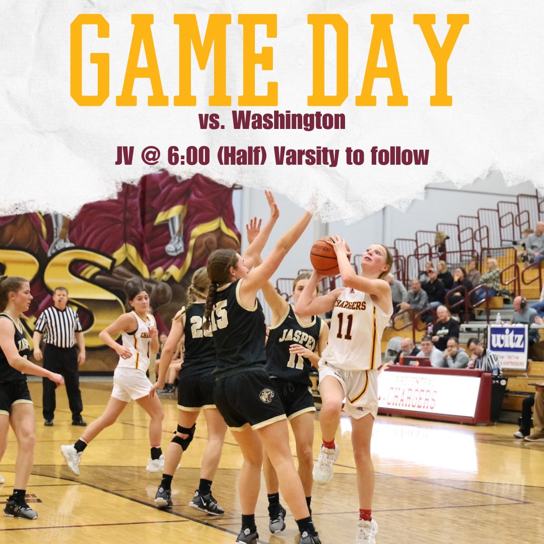 Game day! Home vs Washington! Come out and support the Lady Chargers tonight!