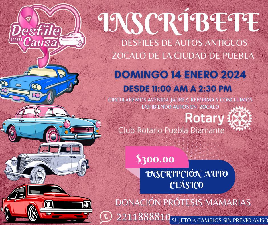 ¡Atención amantes de autos antiguos en Puebla! anunciamos el 2o Desfile de Autos Antiguos organizado por el <a href="/CR/">Conservative Review</a>.Puebla Diamante. Si eres dueño de un auto clásico y quieres ser parte de este evento único, ¡inscríbete ahora!Vive la nostalgia sobre ruedas! #AutosAntiguosPuebla