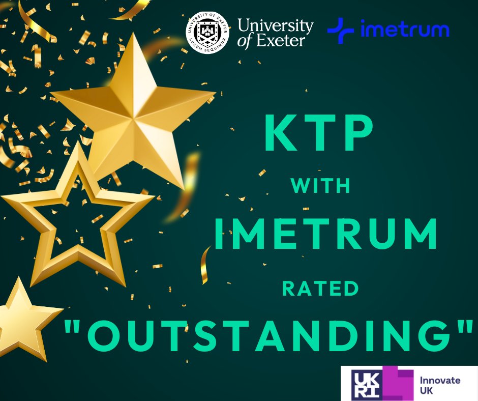 University of Exeter KTP Team (@uofe_ktp) on Twitter photo Our recent KTP with @Imetrum on creating a monitoring analytic tool to monitor the condition of engineering structures was rated 'Outstanding' by Innovate UK KTN. Huge congratulations to the KTP Associate Nicko, and all involved.
<a href="/UniofExeter/">University of Exeter</a> <a href="/UniExeCornwall/">University of Exeter, Cornwall</a> <a href="/UofE_Research/">Research at Exeter</a> Our recent KTP with @Imetrum on creating a monitoring analytic tool to monitor the condition of engineering structures was rated 'Outstanding' by Innovate UK KTN. Huge congratulations to the KTP Associate Nicko, and all involved.
<a href="/UniofExeter/">University of Exeter</a> <a href="/UniExeCornwall/">University of Exeter, Cornwall</a> <a href="/UofE_Research/">Research at Exeter</a>
