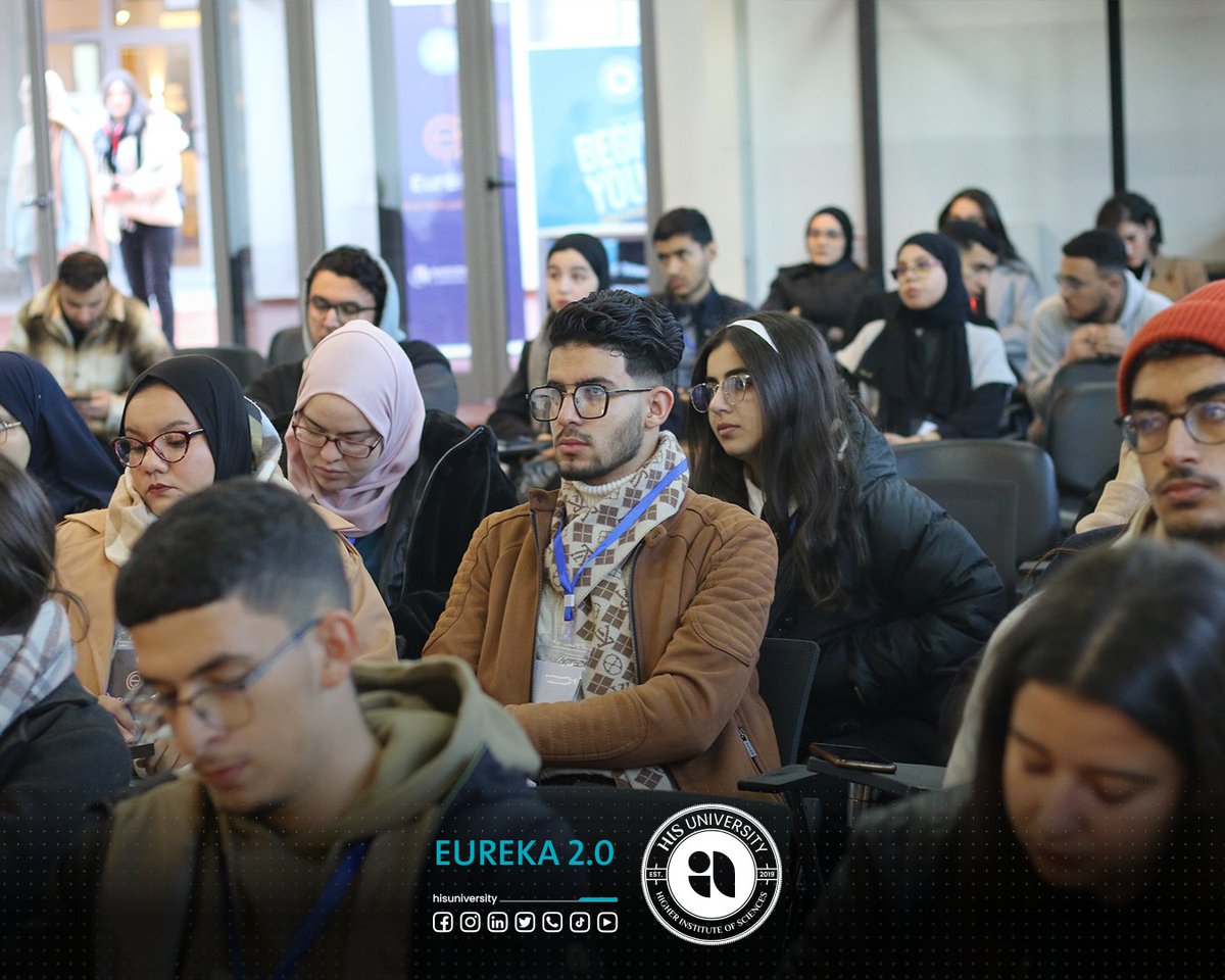 HISUniversity's tweet photo. #Eurêka2.0 💡

سعدنا باستضافة النادي SOLEIL HEC ومشاركة طلبتنا يومي 22 و 23 ديسمبر في الطبعة الثانية من Eurêka 🤩

مسابقة جمعت بين فرق من طلبة عدة جامعات، محاضرات، و تدريبات لمساعدتهم على حل تحدي حقيقي متعلق بالتجارة الإلكترونية تواجهه المؤسسات 💻

#hisuniversity #eureka2 #hack https://t.co/o00JenecMv
