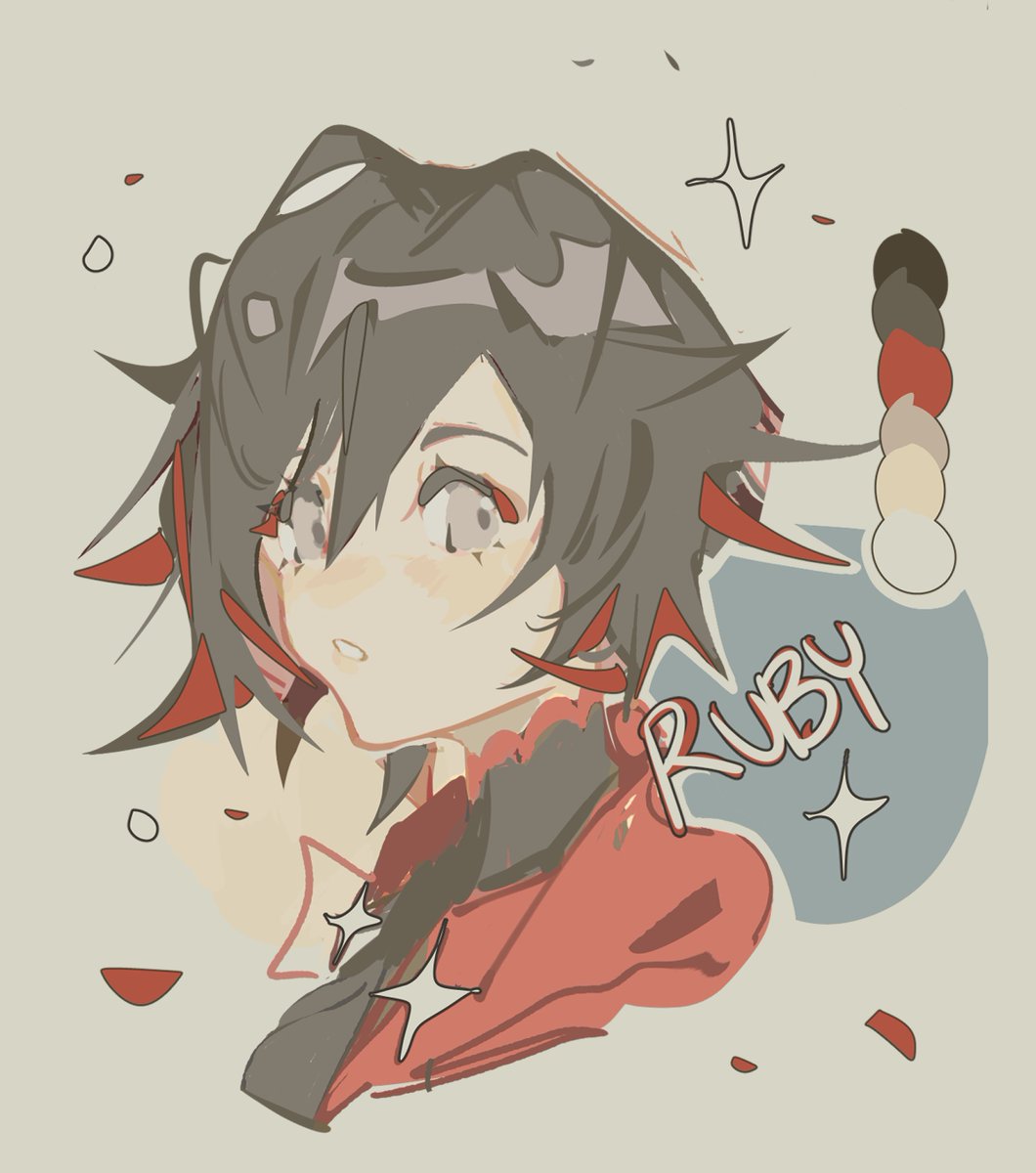 foosartlmao's tweet image. messy #RubyRoseRWBY #rwby