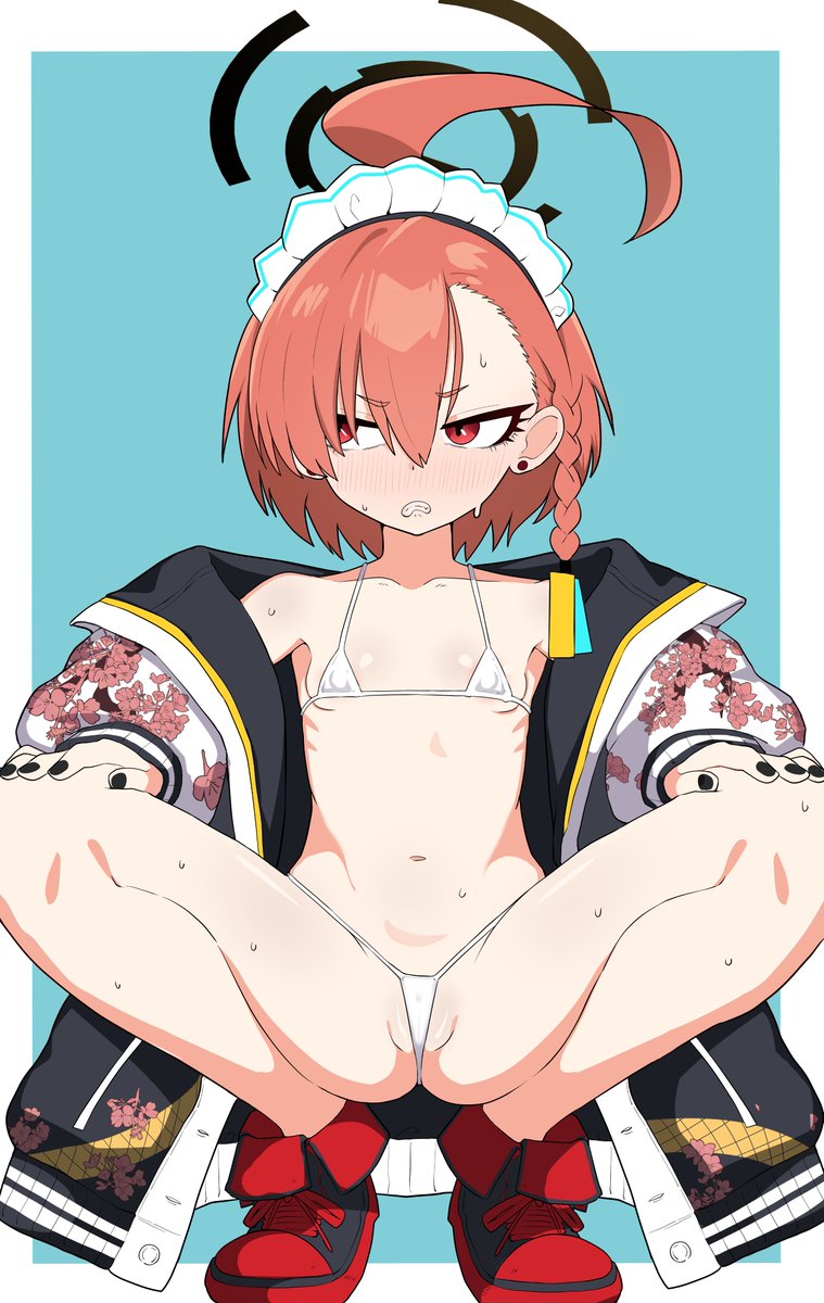 Hageashi777's tweet photo. #美甘ネルマイクロビキニ部
がに股蹲踞してくれ…ネル… https://t.co/PJCzREI2cV