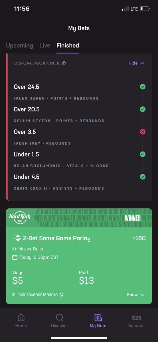 FrizzzonF's tweet photo. @DanGambleAI Hit eveything but one leg. 2xed my account since new years with your  lines! Appreciate the research and sharing @DanGambleAI https://t.co/uK2H1LOsxs