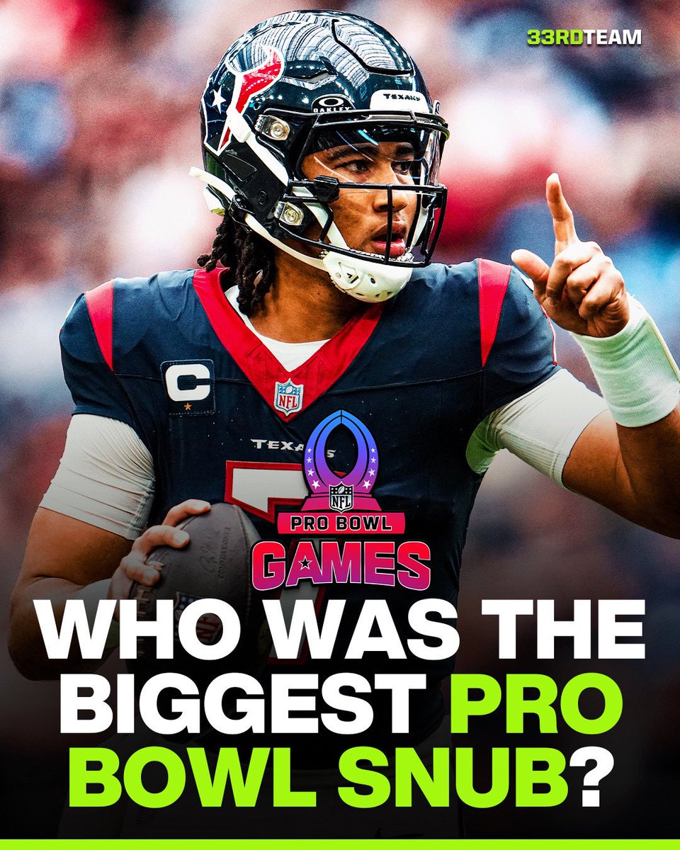 The33rdTeamFB's tweet photo. Let’s hear it 🗣️

Who was the biggest Pro Bowl snub this season? https://t.co/w0gV952ILn