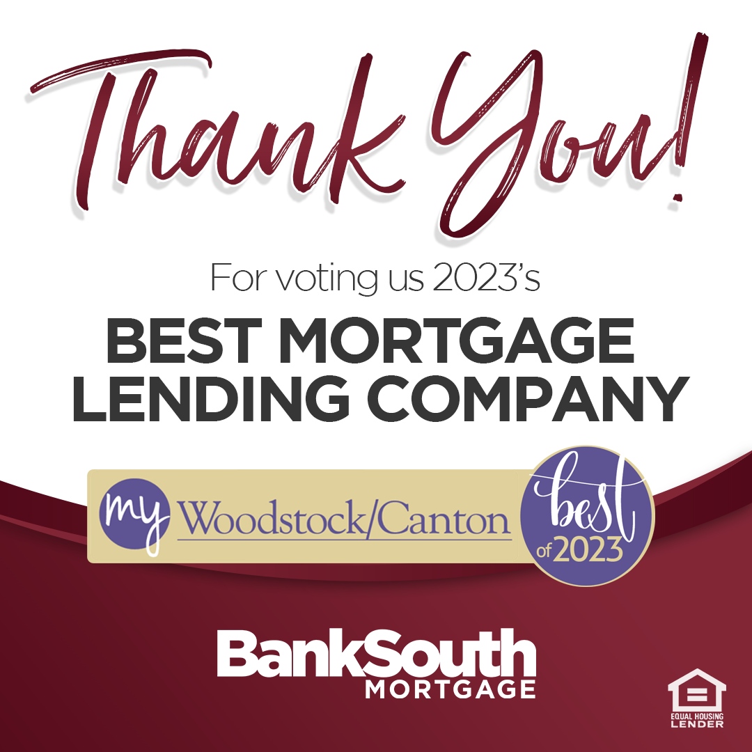 banksouthmtg's tweet photo. 🏆 Exciting news! #BankSouthMortgage has been named #BestMortgageLendingCompany in #MyWoodstockCanton's #Bestof2023. Thanks to all who voted. Your trust in our commitment to personalized service powered by exceptional technology has made all the difference. https://t.co/vAxs05WVcg