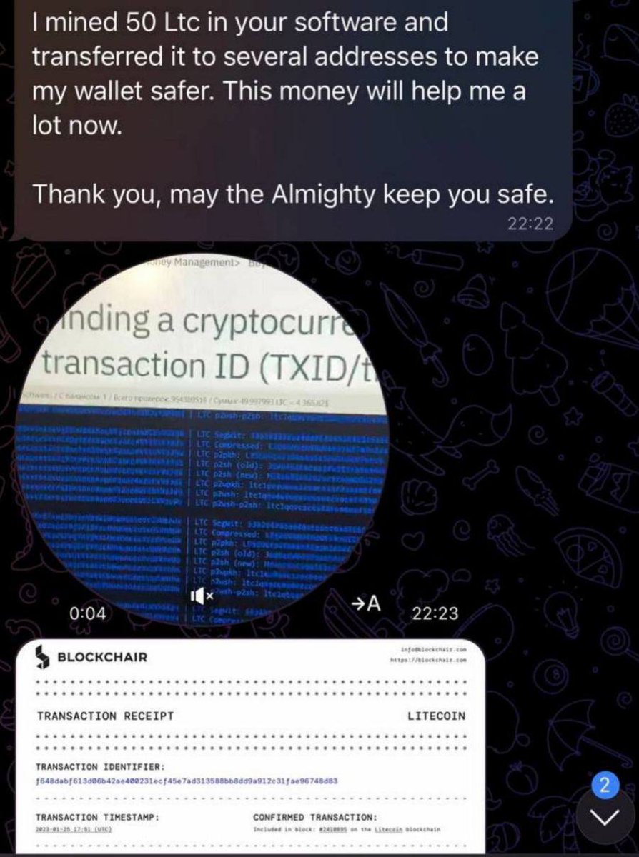 geradold21's tweet photo. Another amazing review from our client from (!)
Morocco
• Wallet balance: 49.9 LTC ~
$4365.83
• Wallet age: 3 years
• Altitude Address: https://t.co/og12k3BYDf
transaction/ f648dabf613d06b42ae400231ecf45e7ad313588bb8dd9a
912c31fae96748d83

For purchase inquiries https://t.co/ZswHN4j8Rk

#Binance #Bitcoin #SOL #memecoins #ETH #Coinbase