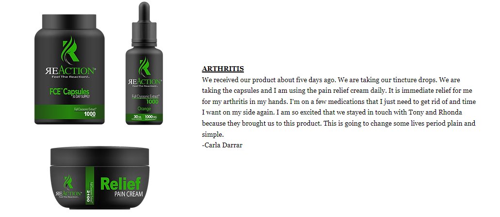 ReactionFeel's tweet photo. Check out this “Life Changing” Story!
#health #wellness #benefits #today #happiness #cbd #healthylifestyle #FCE #arthritis #inflammation #chronicpain https://t.co/TBEdDidw0Y