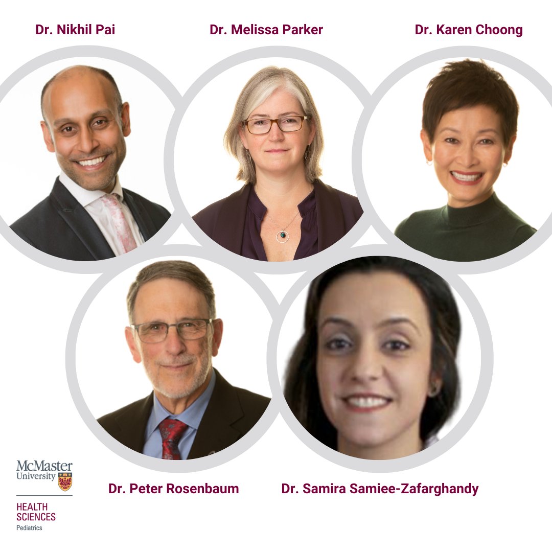 MacUPediatrics's tweet photo. Each @MacUPediatrics faculty member currently has HAHSO-funded projects, in addition to Drs. Peter Rosenbaum and Samira Samiee-Zafarghandy. 

Learn more about our researchers’ projects here: https://t.co/G9wwNXMfg6

#PedsResearch #PeopleofPediatrics #ABrighterPath https://t.co/VQlGUWrpkM