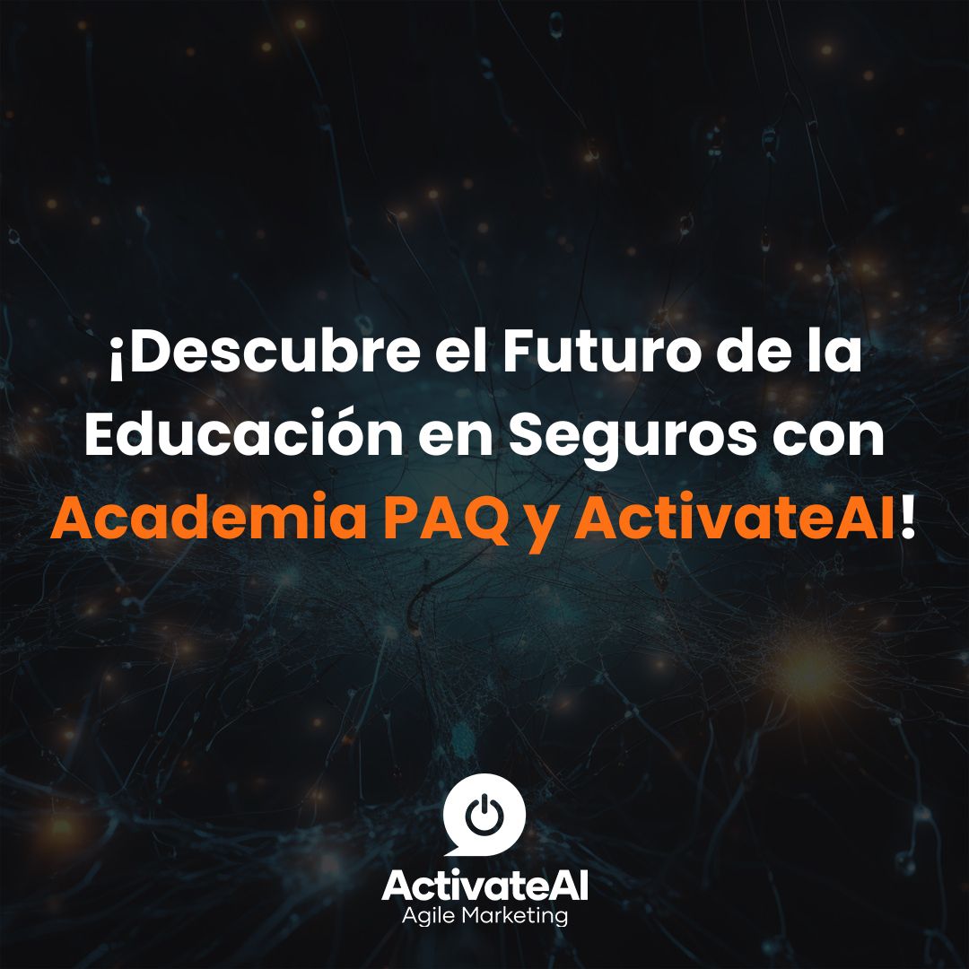 ActivateAI_mkt's tweet photo. ¡Descubre el Futuro de la Educación en Seguros con Academia PAQ y ActivateAI! 
Academia PAQ, creado en colaboración con ActivateAI. Un espacio donde la tecnología se une con el aprendizaje 
Echa un vistazo en https://t.co/vnqIf6zFIu y sumérgete en una plataforma. https://t.co/44yfouLYcB