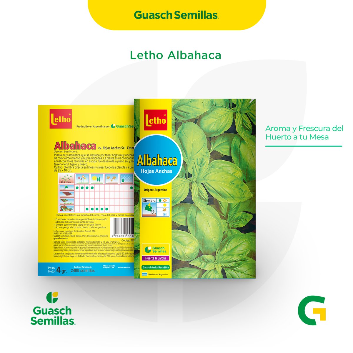 GuaschComAr's tweet photo. 🍃 Descubre el fascinante mundo de la Albahaca Hojas Anchas de Letho, donde su toque aromático único transforma tus platos en auténticas obras maestras. 
Para encontrar más información sobre Albahaca Hojas Anchas de Letho. https://t.co/cgy1MuHvPI https://t.co/xifKG8svra
