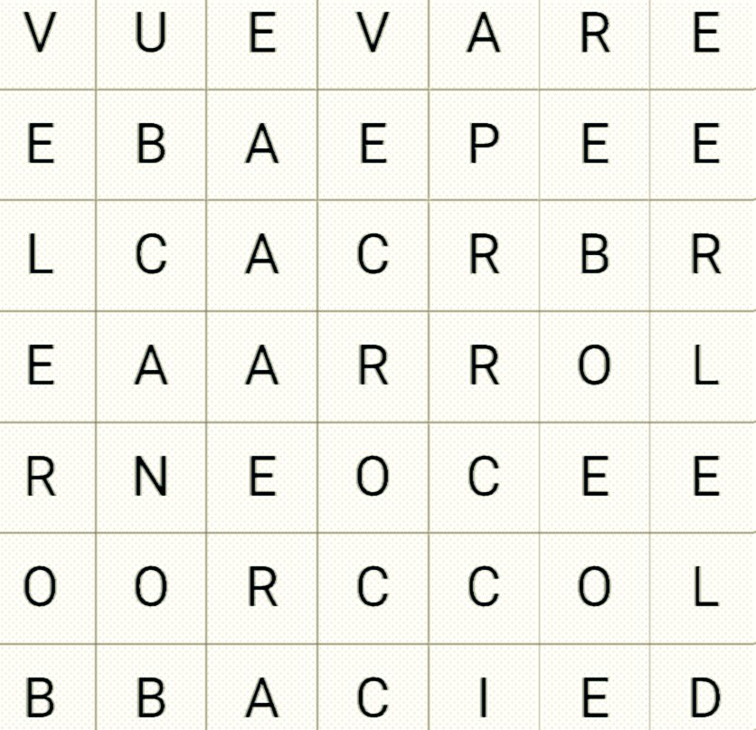 Sopa de letras.

🔸Si encuentras Barco haz ❤️
🔸Si encuentras Velero 🔄