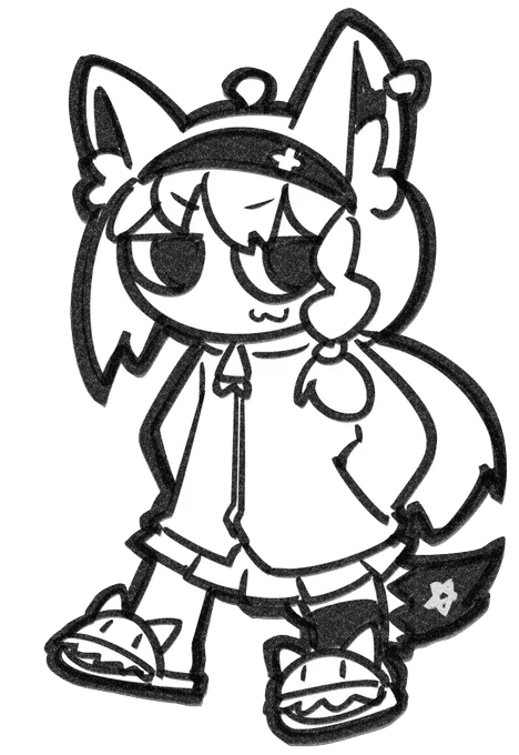 #絵フブキ  マジでデザインかわいいのでリスペクト絵です