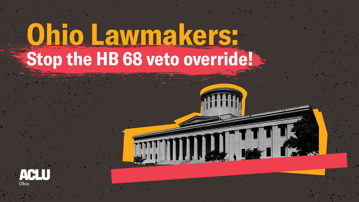 acluohio's tweet photo. 🚨The Ohio House plans to override @GovMikeDeWine's veto of HB 68, the bill banning gender-affirming care for trans youth.

⏰There is an emergency session scheduled for next Wednesday.

📢TAKE ACTION - Tell lawmakers to vote NO: https://t.co/GCqqltCvpe https://t.co/4sbx6TI89s