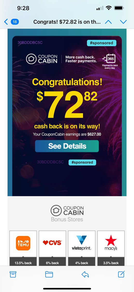 cmullaney92's tweet photo. PSA: Everyone should be using @CouponCabin when booking hotels on @hotelsdotcom #CouponCabin https://t.co/UAkACZoftg