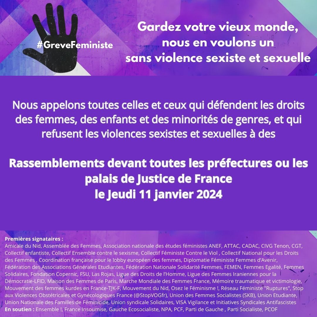 coldroitsfemmes's tweet image. #Depardieu . "Gardez votre vieux monde, nous en voulons un sans violence sexiste et sexuelle". Le #11janvier rassemblements devant les Préfectures et les Palais de justice, partout en France.