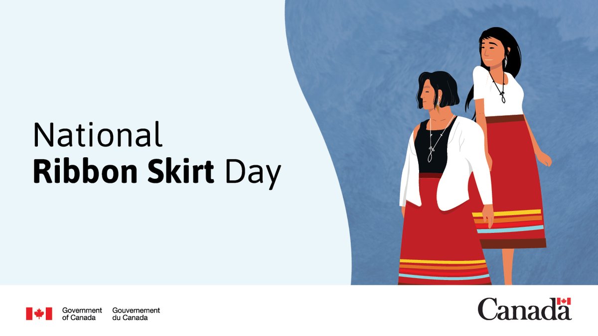 GCIndigenous's tweet photo. National Ribbon Skirt Day is about recognizing, celebrating, and honouring Indigenous cultures, histories and traditions across Canada. Let’s celebrate cultural diversity together! https://t.co/mwWTIiL3IS