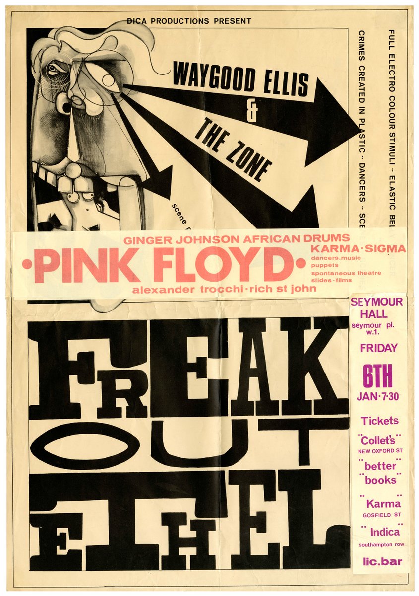 On this day in 1967, Pink Floyd took part in Freak Out Ethel, which also promised dancers and puppets, whilst celebrating Syd's 21st birthday...