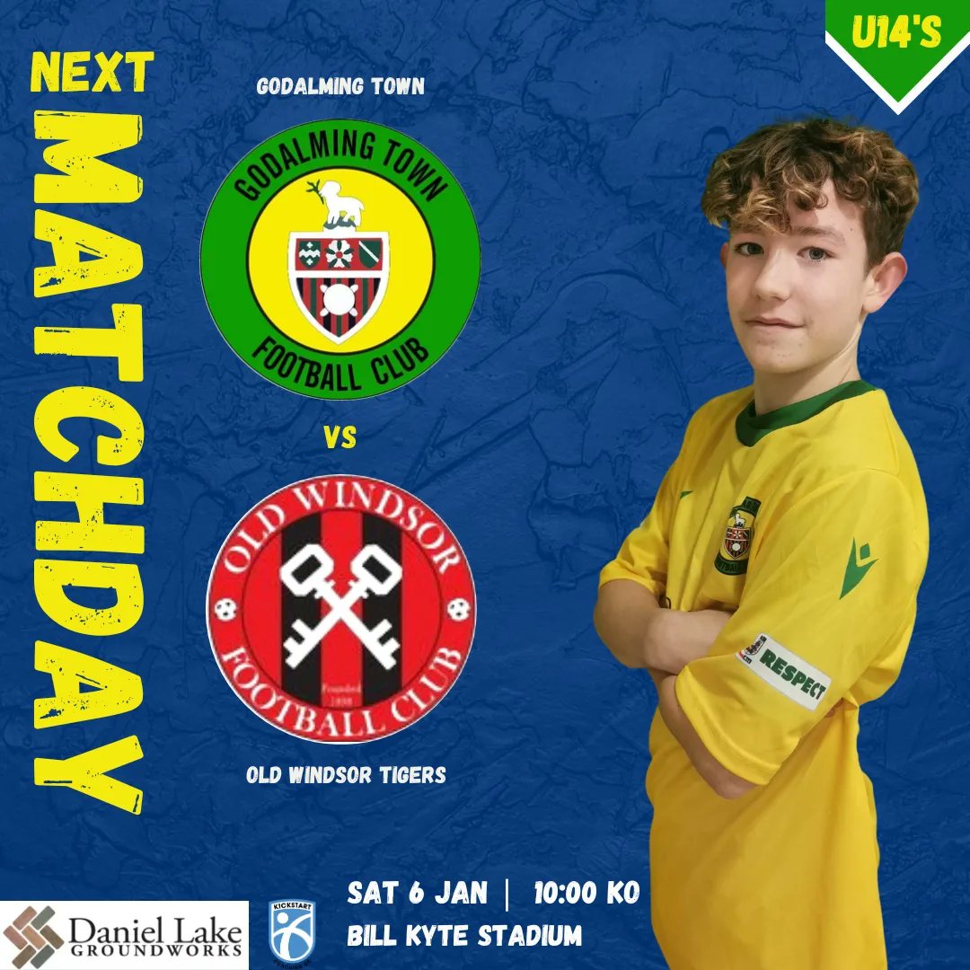 Our U14's are at home this Saturday against Old Windsor Tigers for their first game in 2024!

⏲️10:00am KO
📆Sat 6th Jan
🆚Old Windsor
📌Bill Kyte Stadium
🏆 EBFA Division One🏆