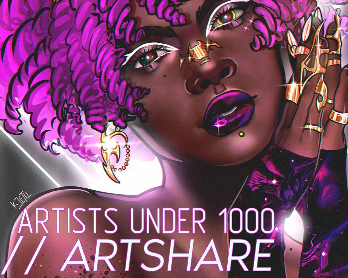#ARTSHARE FOR ARTISTS UNDER 1000 FOLLOWERS 
let's try again!!

— share your art and introduce yourself  
— interact with others   
— rt this post   

NO: n/f/t, a/i, n/sfw