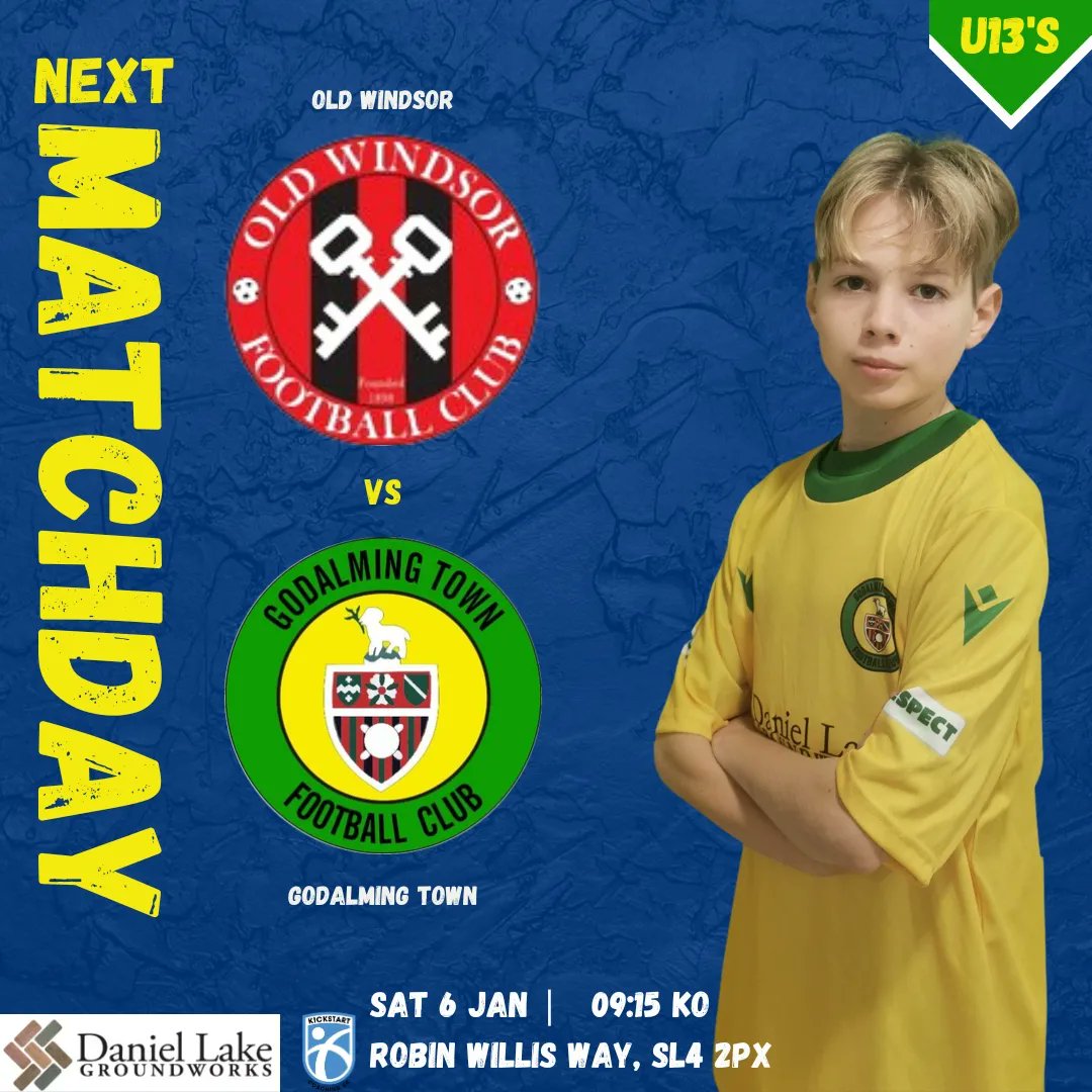 Our U13's travel to Windsor for their first game of 2024!

⏲️09:15am KO
📆Sat 6th Jan
🆚Old Windsor
📌Robin Willis Way, SL4 2PX
🏆 EBFA Division One🏆