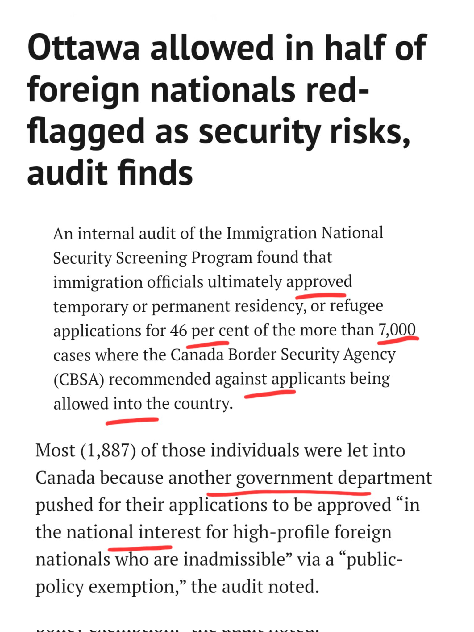 Kirk Lubimov on X: &ldquo;Pay attention: Ottawa allowed in thousands of 