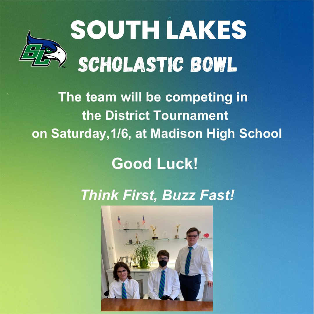 South Lakes High School Scholastic Bowl Team tweet media