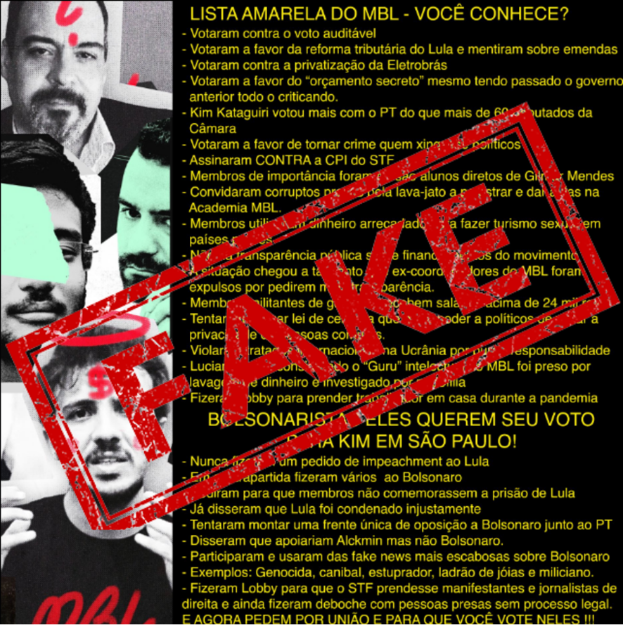 vBreno14's tweet photo. Recentemente, está circulando essa imagem, elencando supostos motivos para os bolsonaristas não votarem em Kim Kataguiri, pré-candidato à Prefeitura de São Paulo.

Porém, a imagem é de autor desconhecido, não cita fontes e elenca diversas mentiras. Vou desmentir essa narrativa mentirosa ponto a ponto, vem comigo.👇🏻