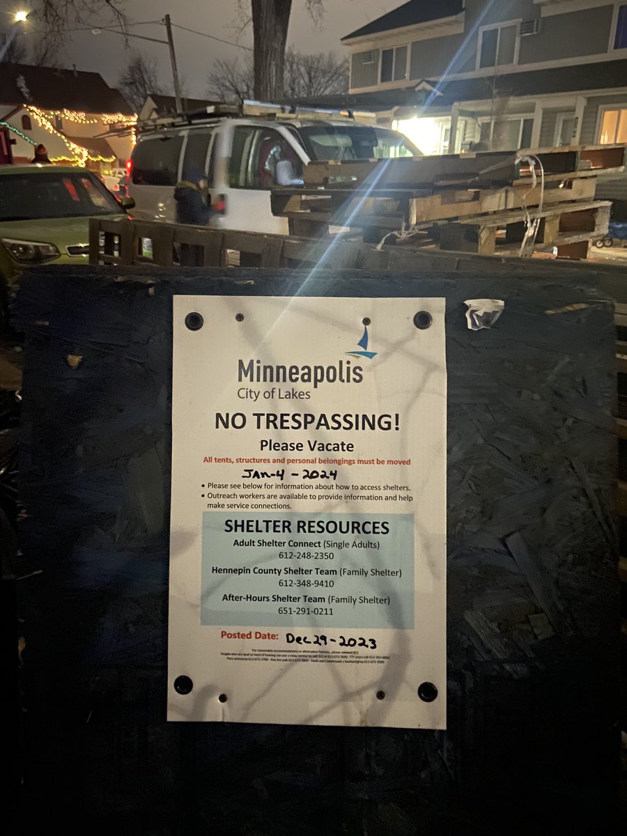 Arrived at <a href="/campnenookaasi/">Camp Nenookaasi</a> at 6 a.m. this morning to cover the city’s plan to  evict more than a hundred people who still live there. Reporting for <a href="/SahanJournal/">Sahan Journal</a>