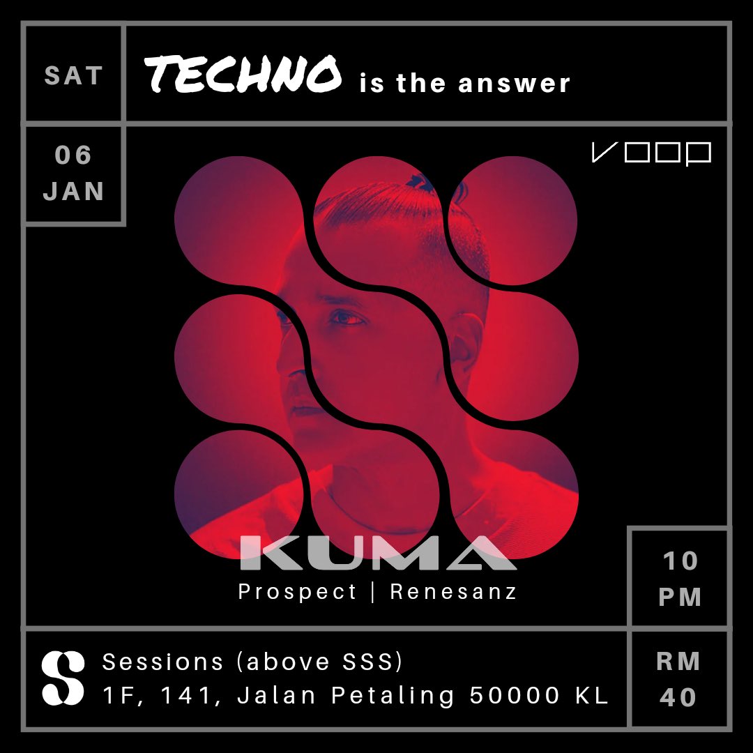 kuma_dj's tweet photo. It’s only right to begin the year with an all night long - open to close 5 hours ! tickets at the door 22.00-0300 #techno #technomusic https://t.co/Drs2YRv6xx