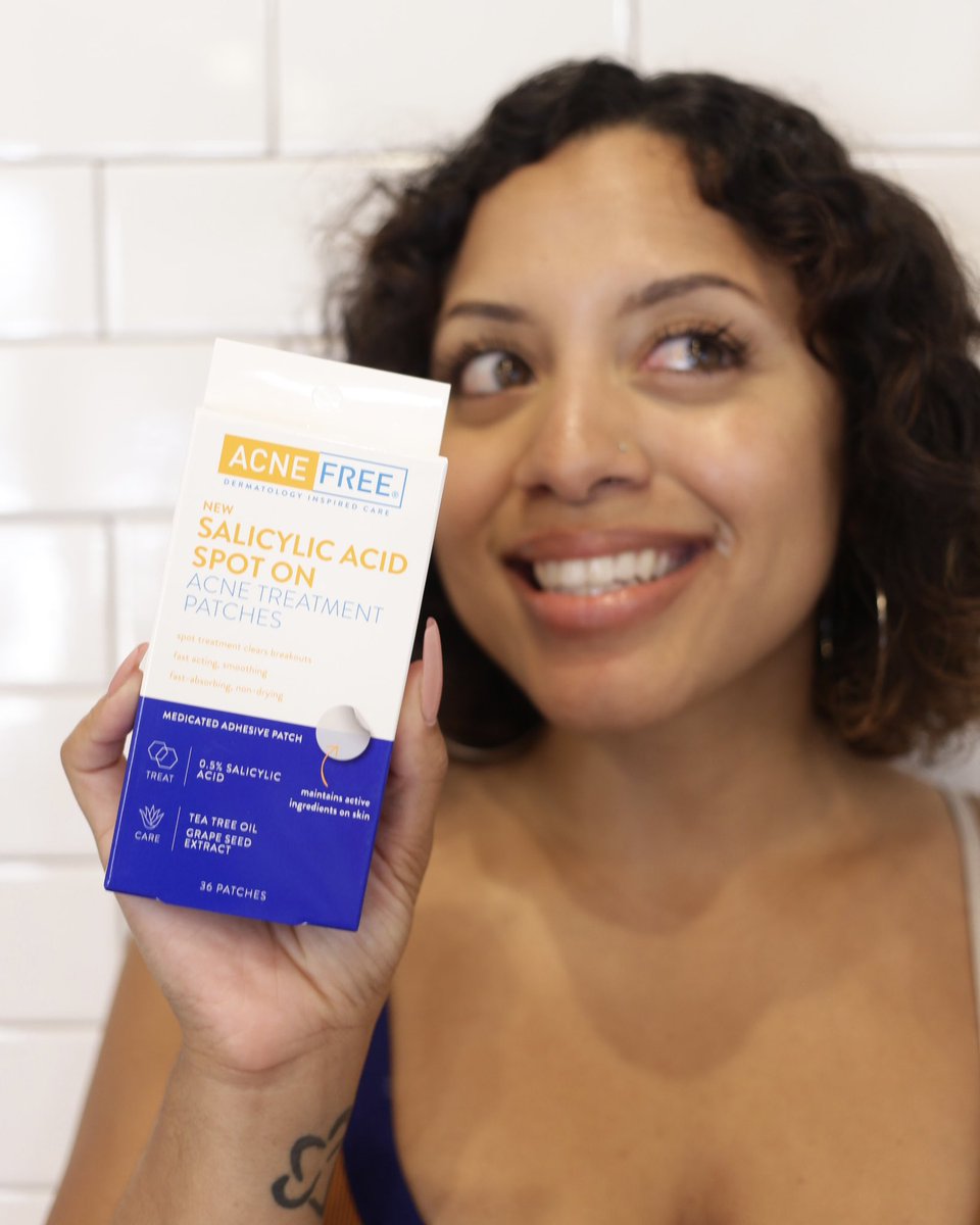 AcneFree's tweet image. So clear you won't even remember you put one on 😉

Shop our #ClearAF Salicylic Acid Spot On Acne Treatment Patches today (or check our stories and learn how you can get yours for FREE!)