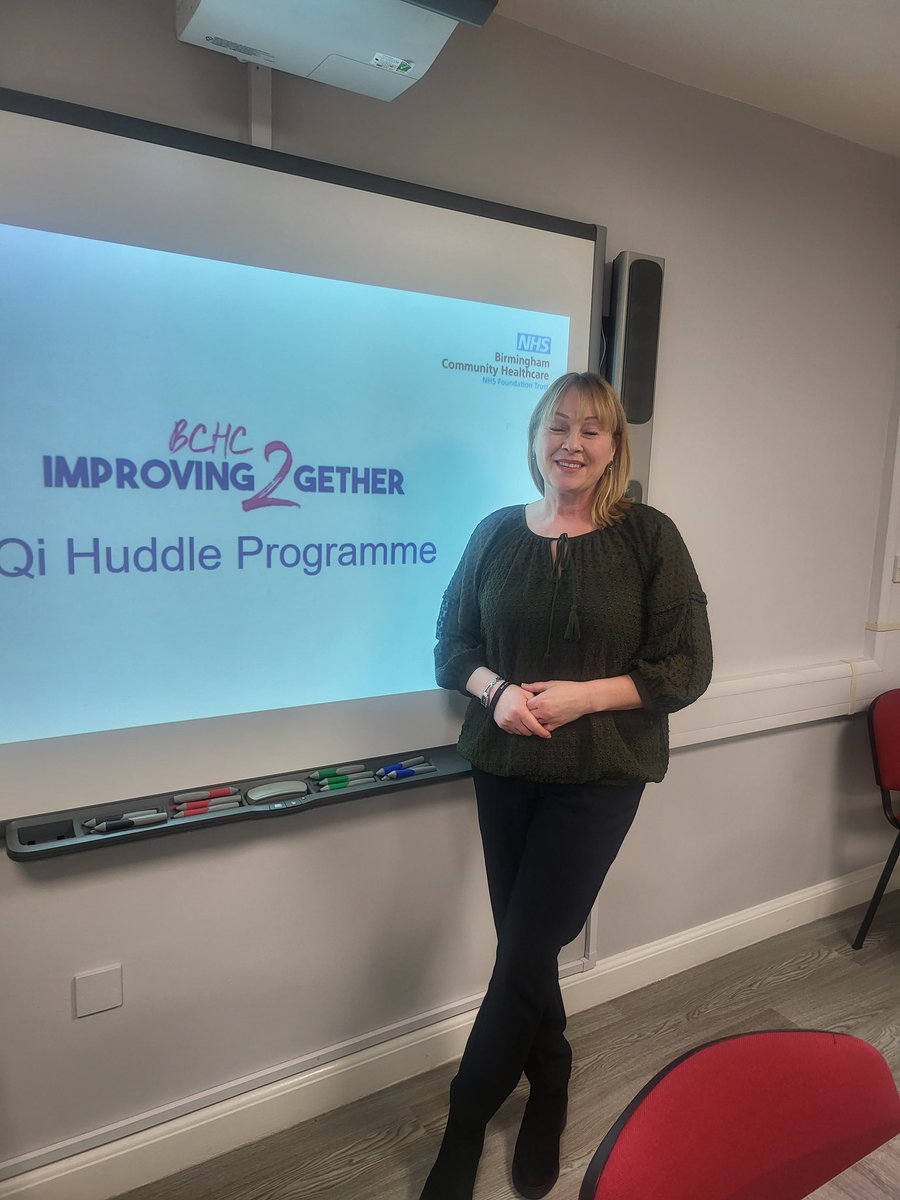 It was lovely to welcome Stacey Quinton and the OHI team to the QI Huddle family, with the delivery and set up of their new virtual QI Huddle board today.  Can't wait to see all your quality Improvement ideas.  @bhamcommunity @violah31 @Debrob701 #QIHuddles #qualityimprovement