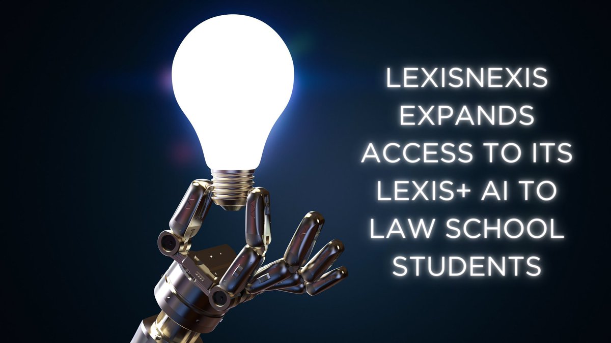bit.ly/41wnKjC  LexisNexis Expands Access to its Lexis+ AI to Law School Students #technology #AI #generativeai #lawschoollife #lawschool