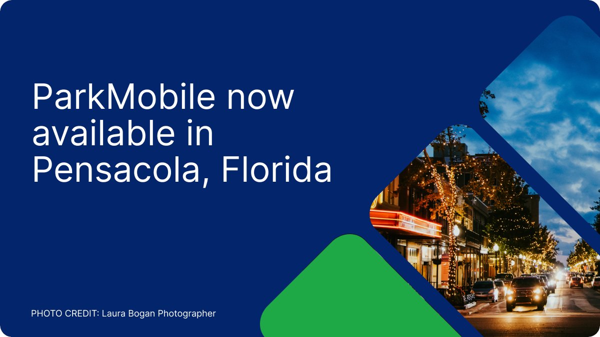 Pensacola, ParkMobile has arrived! The #1 parking app in the US is now available in the <a href="/cityofpensacola/">City of Pensacola</a>. 👋 

Learn more about our partnership and how ParkMobile works. ➡️ parkmobile.io/newsroom/parkm…

<a href="/PensacolaMayor/">Mayor D.C. Reeves</a>
<a href="/VisitPensacola/">Pensacola Florida</a>
#experiencepcola