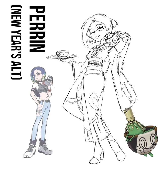 🍵I caved to my base instincts and drew perrin again 😫 