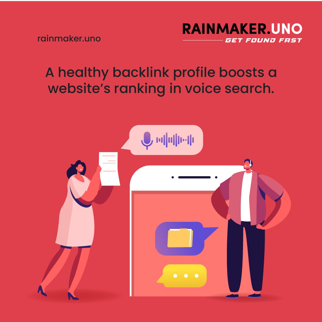 Rainmaker_uno_'s tweet image. Build a strong backlink profile for better voice search results. High-quality backlinks boost authority and relevance, crucial for voice search algorithms. Enhance your website&apos;s visibility in voice search queries with a robust backlink strategy. #VoiceSEO #BacklinkProfile #SEO