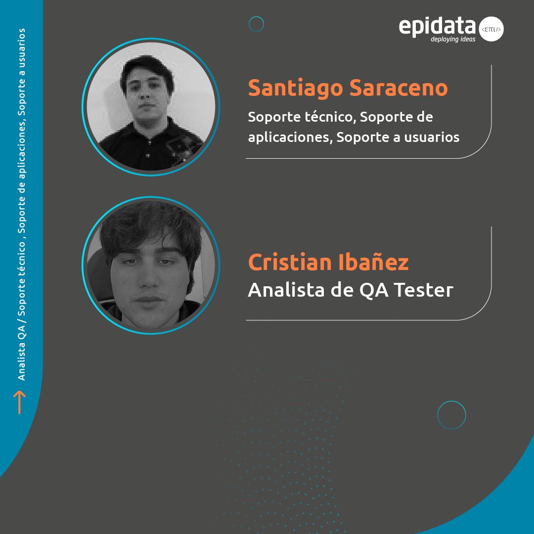 Epidata's tweet photo. ¡Comenzamos este nuevo año sumando los mejores talentos para desplegar todo nuestro conocimiento e innovación!

Si quieres ser parte sumarte de nuestros proyectos te invitamos a dejar tu cv 📧 en este formulario →https://t.co/sX7kgb6pNT

¡Esperamos tu postulación! https://t.co/CzhYIARjQk