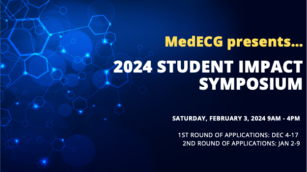 UMMSMedECG's tweet photo. The upcoming 2024 Student Impact Symposium is just around the corner, and the window for the second round of applications is now live! The deadline for submissions is January 9th. We're excited and eagerly anticipating see you all on February 3rd! https://t.co/FhRCZK3lu8 https://t.co/xQauvafJO4