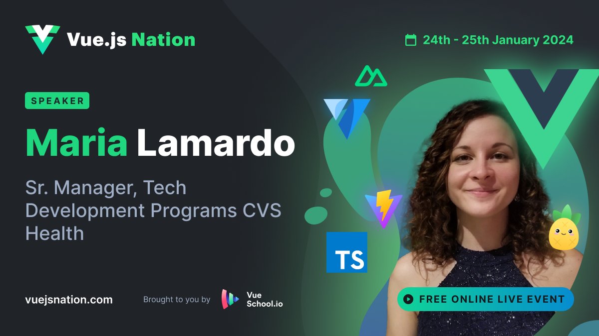 Maria Lamardo is joining the #vuejsnation 2024 Speaker Lineup! 🎙️🎉

We are excited to dive into the topic of A11Y with <a href="/MariaLamardo/">Maria Lamardo</a> and discover how to prevent, catch, and fix Accessibility issues!

This is an important topic, so don't miss the insights!
vuejsnation.com