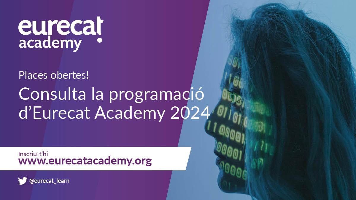 Comença aquest 2024 amb #formació! A #EurecatAcademy obrim inscripcions per formació superior especialitzada en transformació digital i cursos d'especialització en #metavers, #BusinessIntelligence, #ciberseguretat i més Reserva la teva plaça! eurecatacademy.org/ca/proxims-cur…