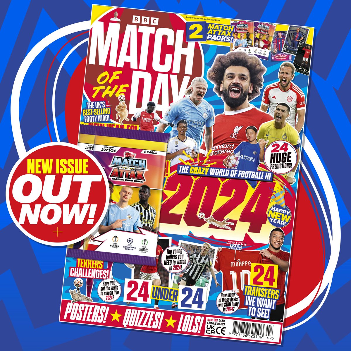 🤩 NEW ISSUE DROP! 🤩 Inside this brand new issue... 💰Transfers we want to see! 🔮Huge predictions! ⚽️Tekkers challenges! 💥Epic celebration posters! 💫24 ballers to watch! 🏆Win a @decathlonuk bundle! ⚽️ OUT NOW - tell your kids! ⚽️