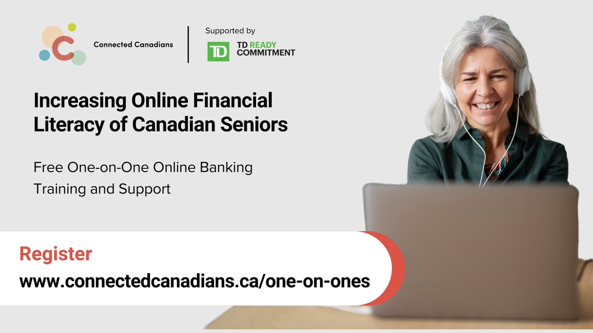 📢 EXCITING NEWS! Thanks to support from TD Bank Group <a href="/TD_Canada/">TD (Canada)</a>, CC is now offering online banking and training support to all senior Canadians.

Learn how to deposit cheques online and more by signing up for a free support session via: bit.ly/CC-one-on-ones 🚀🎉