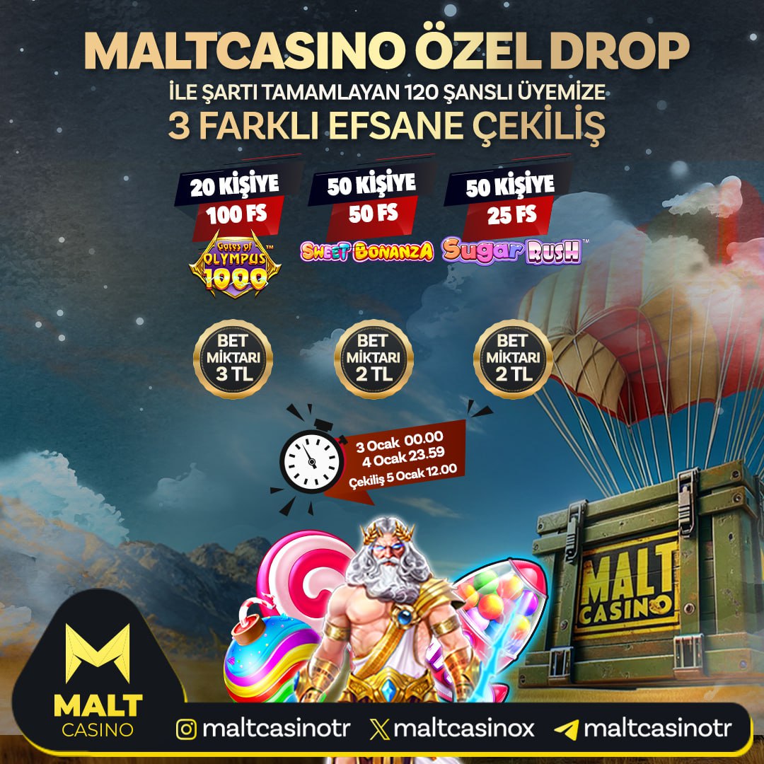 🚀 MaltCasino'nun muhteşem dünyasında, eşsiz Drop ödülleri seni bekliyor! 🐙

Maltcasino 100 TL Deneme Bonusu : t2m.io/rotamizbahisma…

Galatasaray 
Bakasetas
#sigara