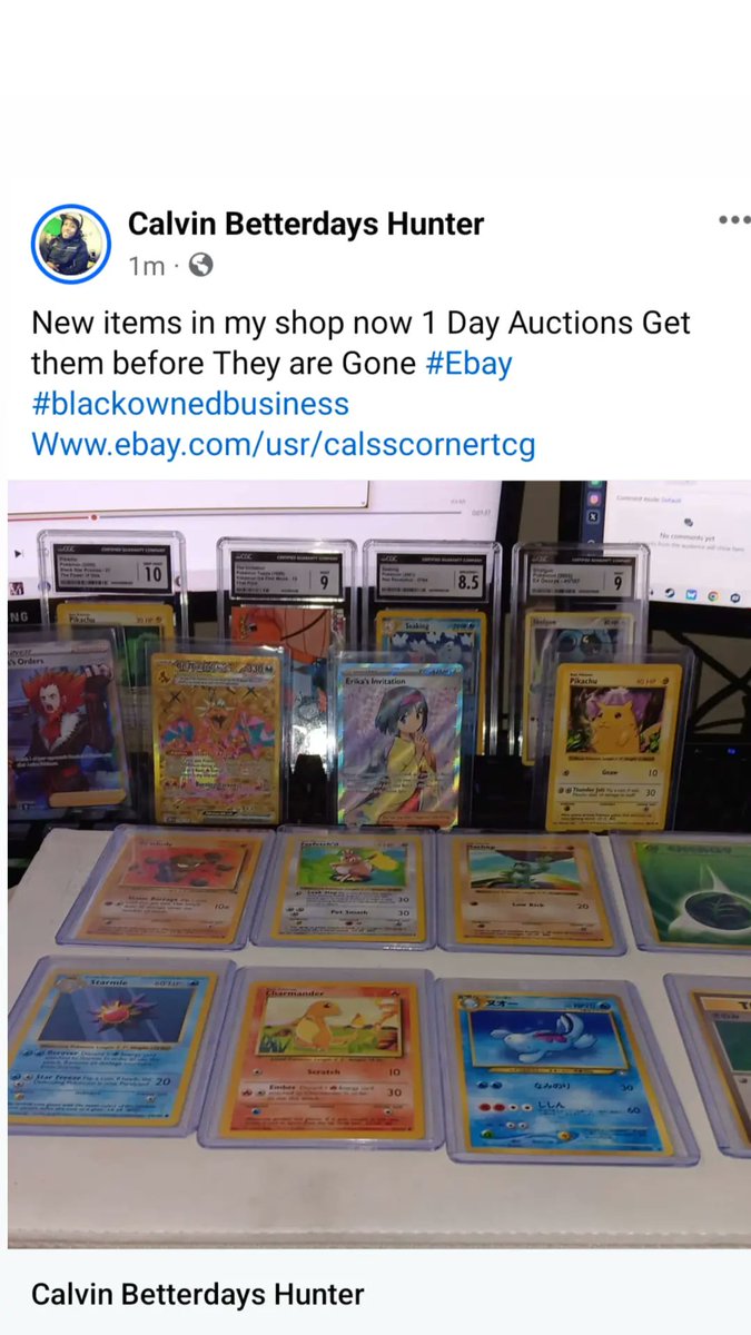New items in my shop now 1 Day Auctions Get them before They are Gone #Ebay #blackownedbusiness 
ebay.com/usr/calsscorne…