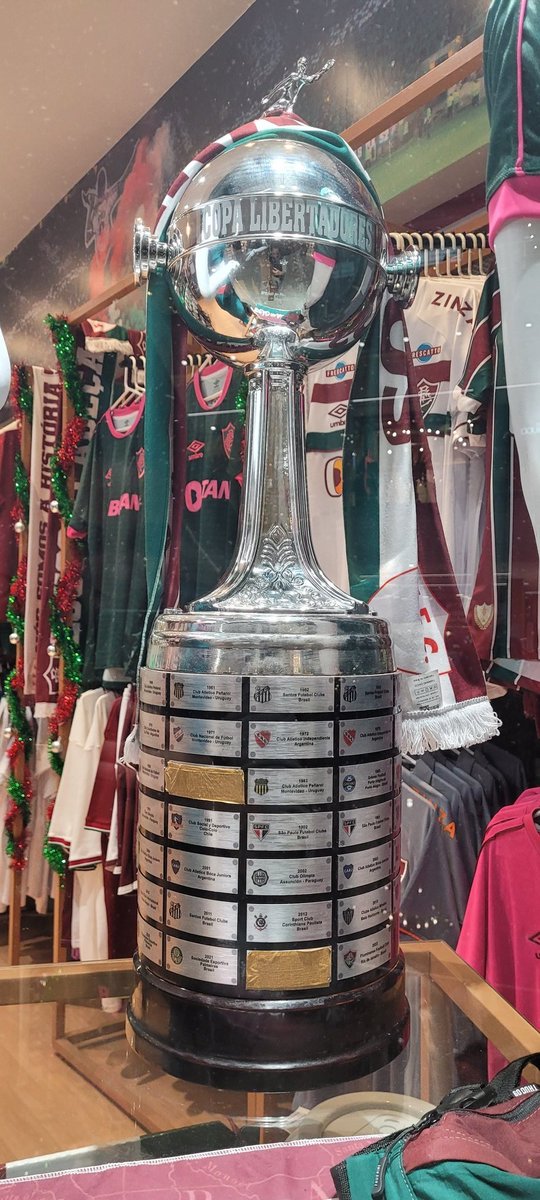 Loja do Fluminense escondendo as 3 placas do Flamengo na Taça da Libertadores com fita adesiva 😂

Aparentemente não veio nada extra na taça por ter sido no Maraca 😂🤌