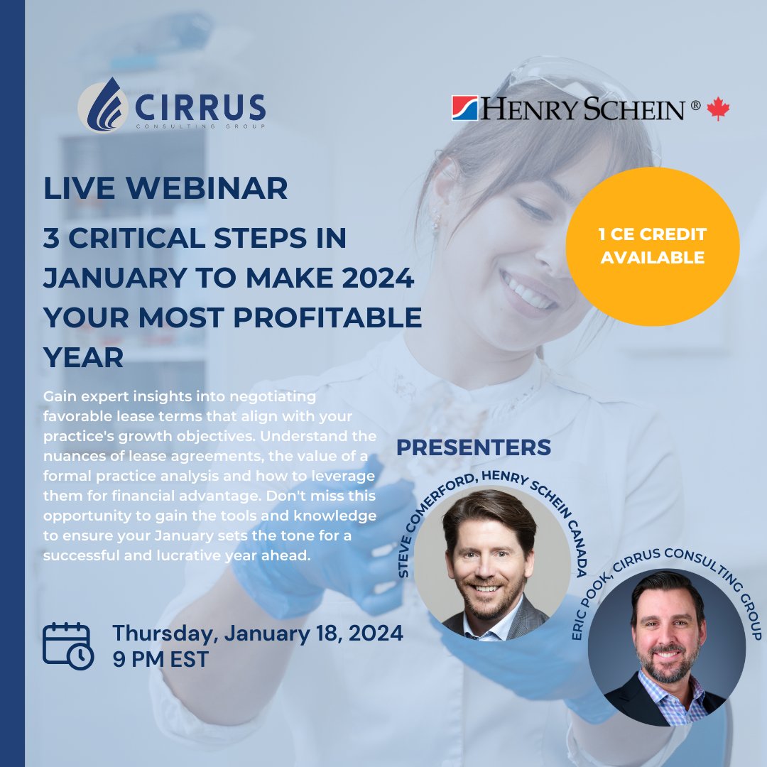 CirrusGroup's tweet photo. Join our industry experts on Thursday, January 18th to dive into 3 Critical Steps in January to Make 2024 Your Most Profitable Year!
⁠
Register now, limited spots available! https://t.co/hozmBJa7pN https://t.co/1xz4e94BSS