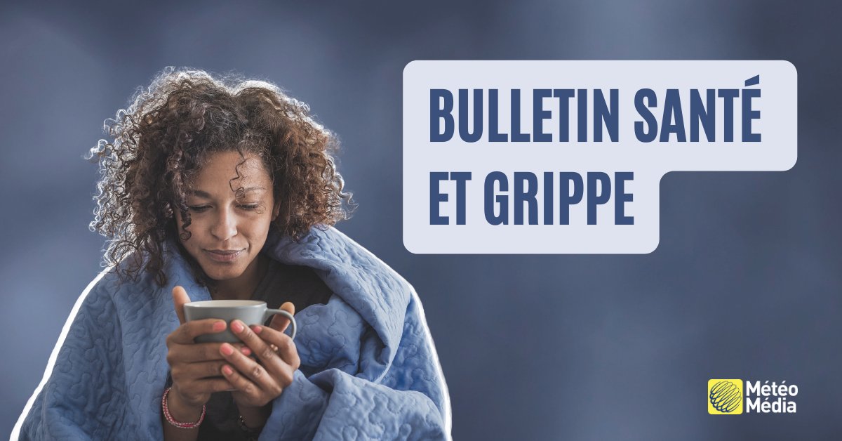 meteomedia's tweet photo. La #grippe circule peut-être plus dans votre secteur que vous ne le pensez. 😣 Restez informé en suivant l'activité grippale ici: https://t.co/ppWe834Uyv #Fluad #Santé https://t.co/ScIK1QHdfx